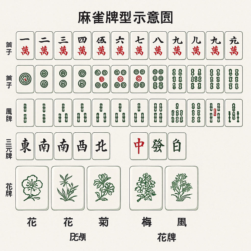 港式麻雀遊戲 牌型介紹