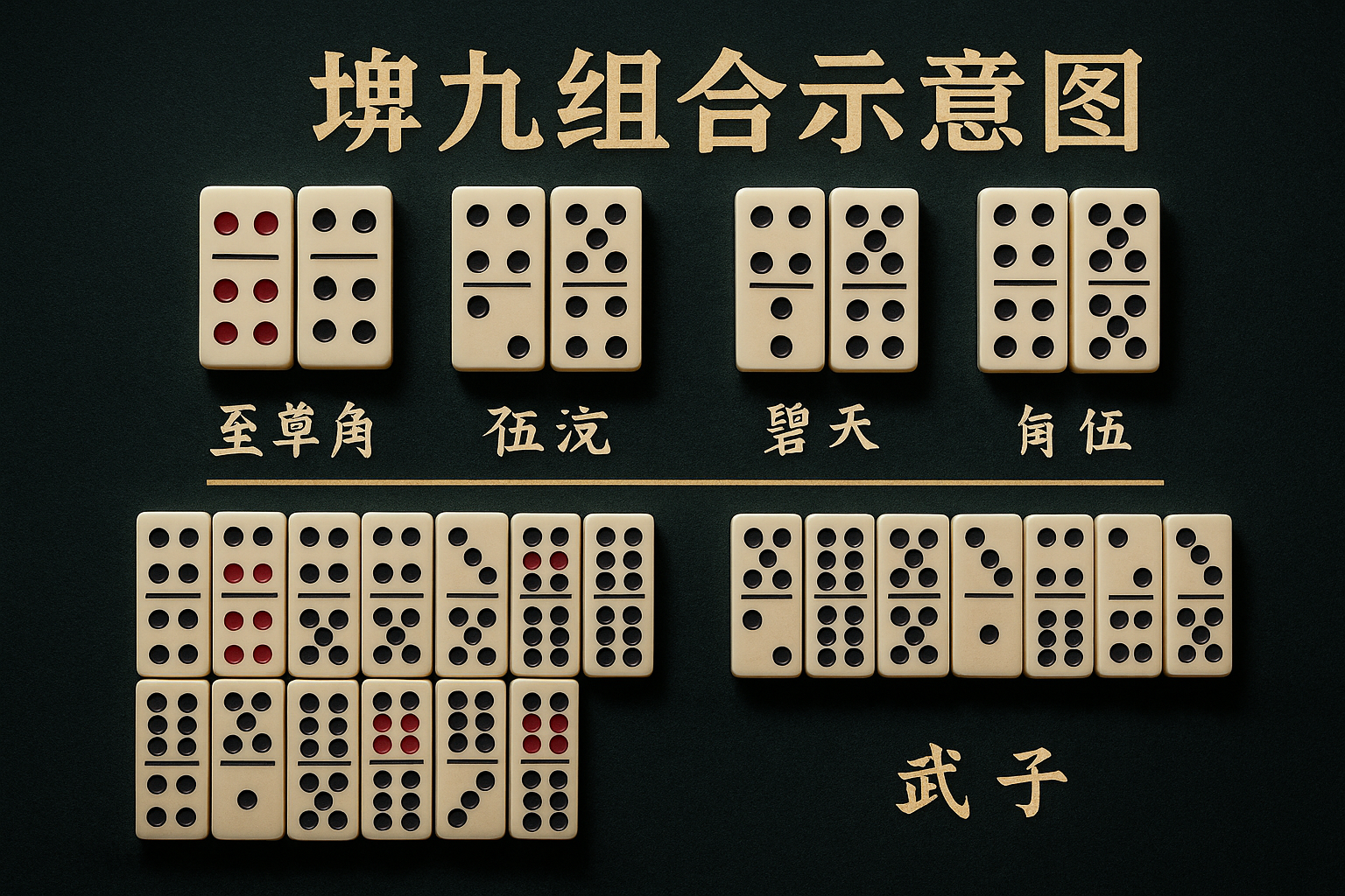 牌九組合完整教學|牌九術語、牌型大小、規則口訣與玩法攻略