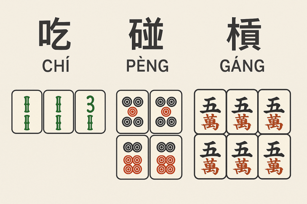 麻雀吃碰槓規則圖