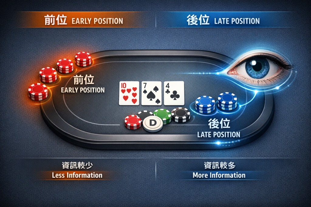 德州撲克位置與資訊差