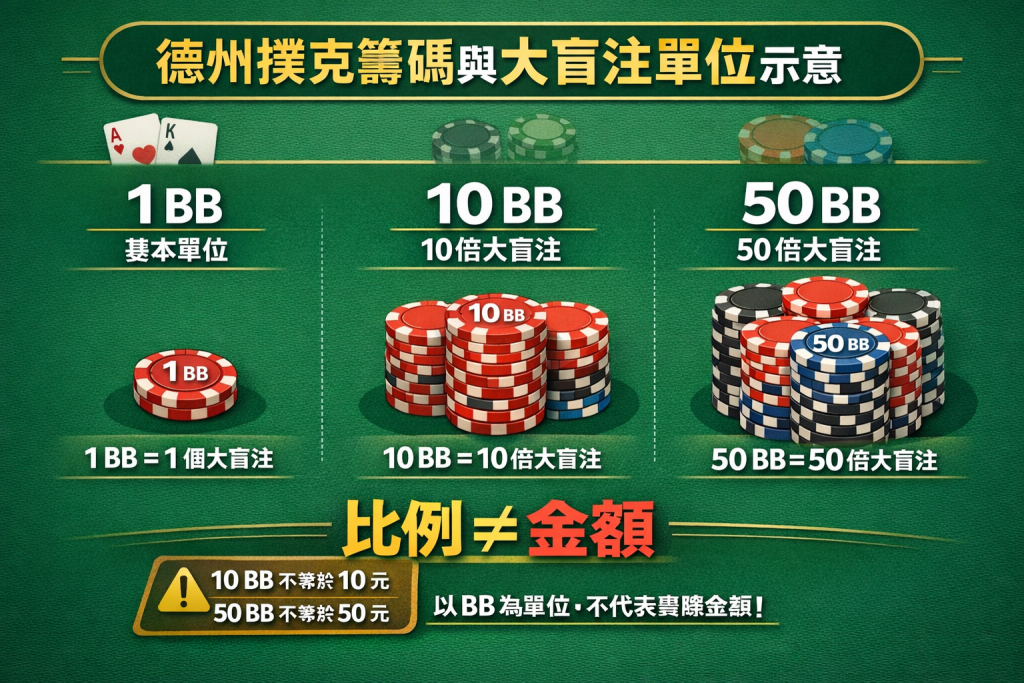 德州撲克籌碼怎麼算