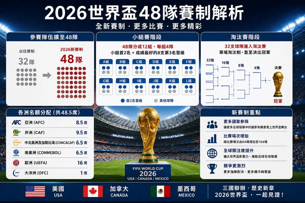 2026世界盃48隊賽制分析